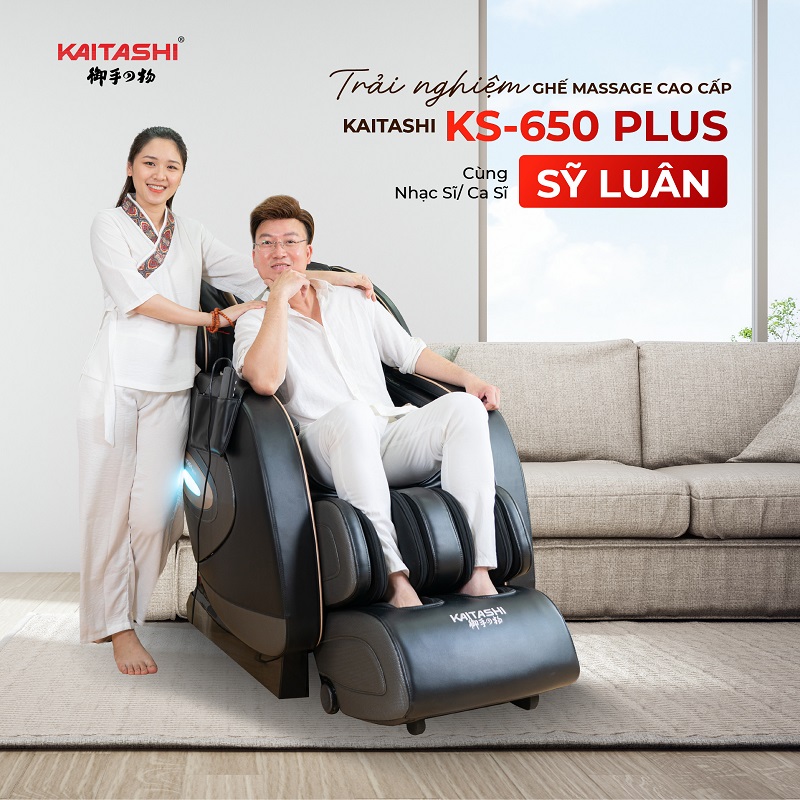 Gia đình Ca, Nhạc sĩ Sỹ Luân tin dùng ghế massage Kaitashi KS-650 Plus