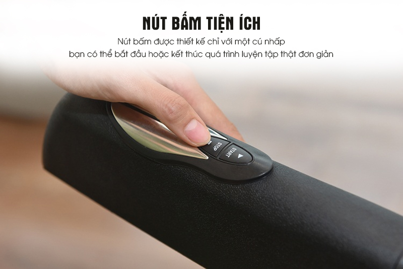 Nút bấm tiện lợi ngay trên tay cầm giúp thực hiện thao tác dễ dàng 