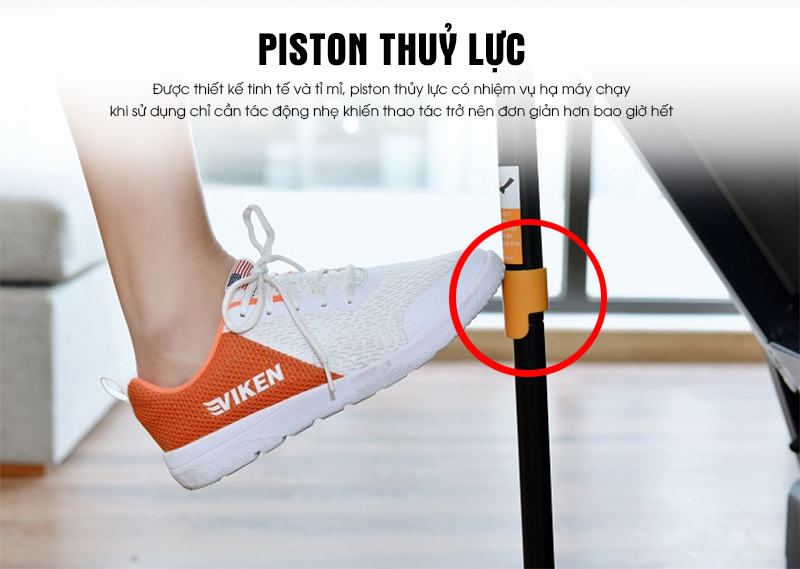 Kích thước tối ưu với piton thủy lực gập gọn dễ dàng