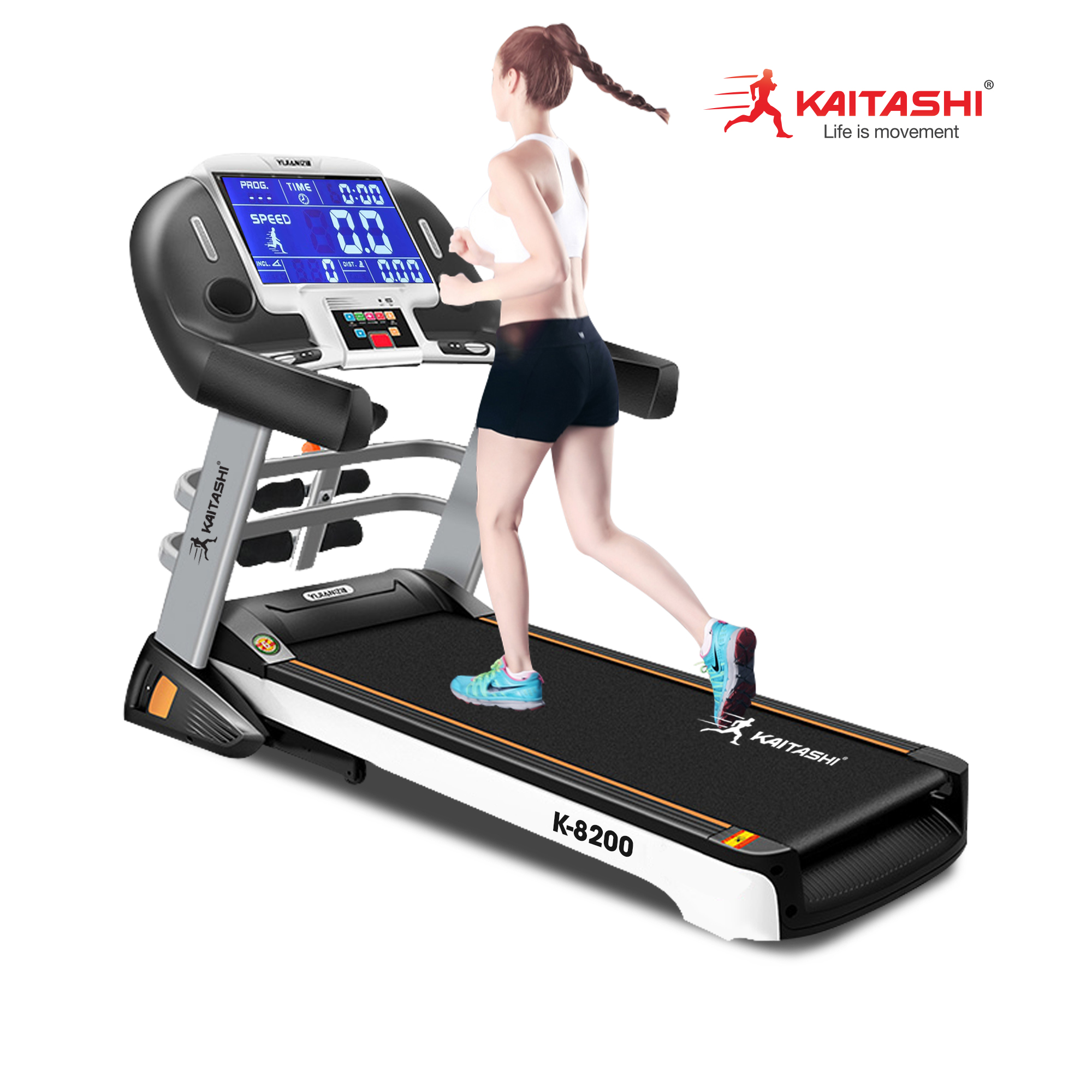 Máy chạy bộ điện Kaitashi K-8200 tăng miễn dịch thêm sức khỏe