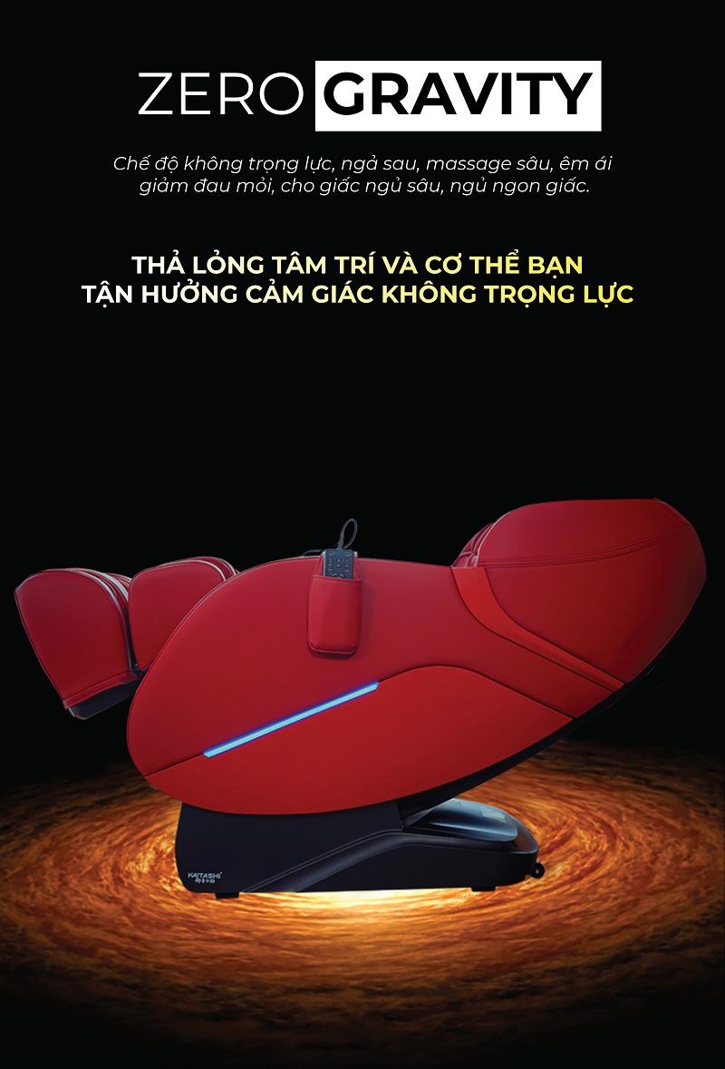 Massage không trọng lực giảm căng thẳng tại lưng và tốt cho cốt sống.
