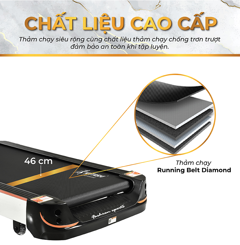 chất liệu thảm chạy cao cấp